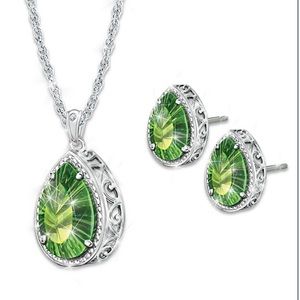 FLASH Bradford Exchange Pendant Necklace Earrings